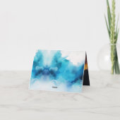 Astronaut Verjaardag Gevouwen Wenskaart Kaart (Achterkant)