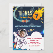 Astronaut verjaardag kaart (Voorkant)