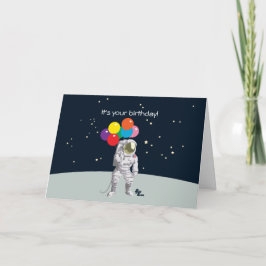 Astronaut Verjaardag Kaart
