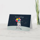 Astronaut Verjaardag Kaart (Voorkant)