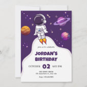 Astronaut verjaardag kaart (Voorkant)