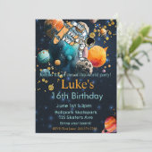 Astronaut Verjaardag, Skateboard Verjaardag, Ruimt Kaart (Staand voorkant)