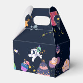 Astronaut verjaardagsfeestje bedankdoosjes (Achterkant)