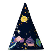 Astronaut verjaardagsfeestje in de ruimte feesthoedjes (Rechts)