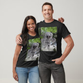 Astronaut Verkent Aarde Zwarte T-shirt (Unisex)