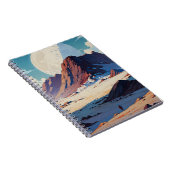 Astronaut verkent een uitgestrekt buitenaards Noti Notitieboek (Rechterzijde)