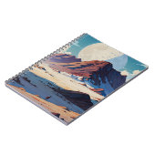 Astronaut verkent een uitgestrekt buitenaards Noti Notitieboek (Linkerzijde)