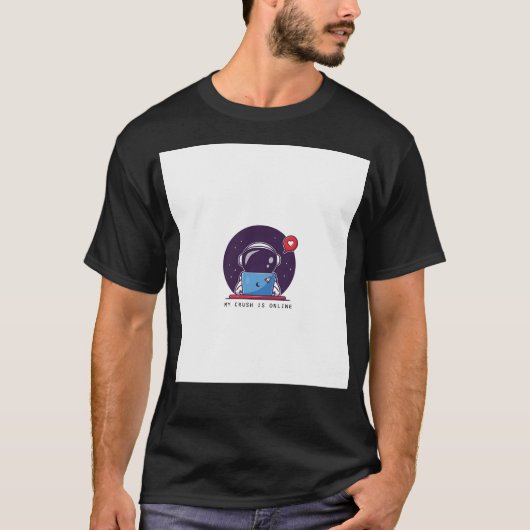 Astronaut verliefd t-shirt (Voorkant)