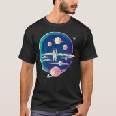 Astronaut verloren in de ruimte t-shirt (Voorkant)