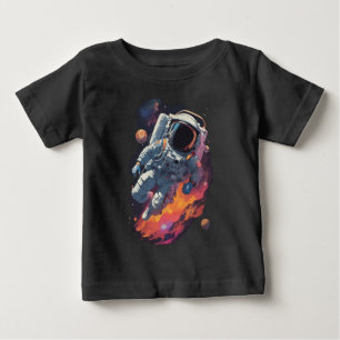 Astronaut Verloren in Galaxy Achtergrond