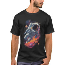 Astronaut Verloren in Galaxy Achtergrond