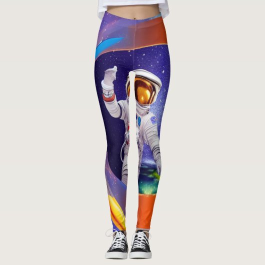 Astronaut Vibes Leggings (Voorkant)