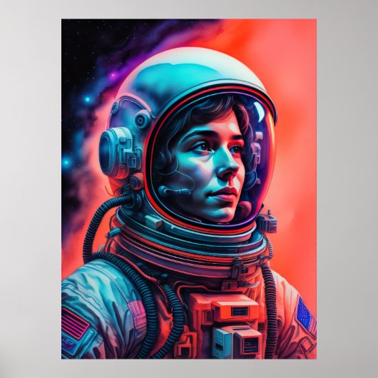 Astronaut Vijf Poster (Voorkant)