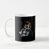 Astronaut Violin Player String Instrument Musician Koffiemok (Links)