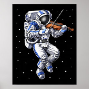 Astronaut Vioolspeler Poster