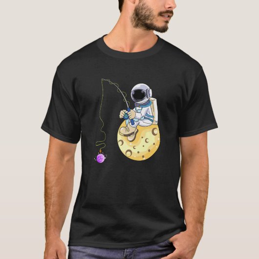Astronaut Vist kaasplaneten T-shirt (Voorkant)