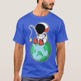 Astronaut Vist op aarde T-shirt