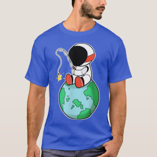 Astronaut Vist op Aarde T-shirt