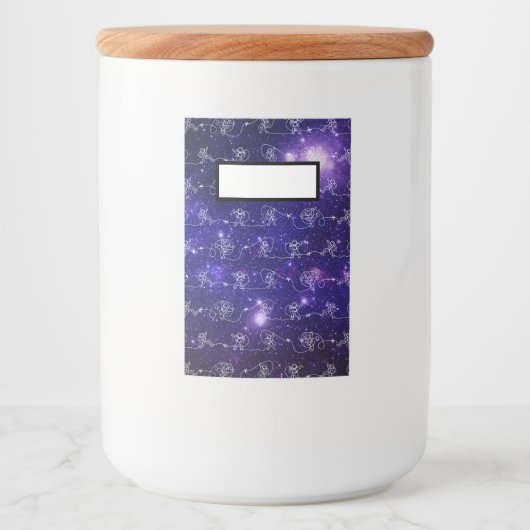 Astronaut Voedselcontainer Etiket (Voorkant)