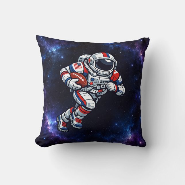 Astronaut Voetbal Kussen (Voorkant)
