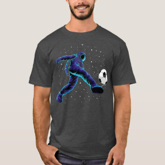 Astronaut Voetbal schoppen in de ruimte T-shirt