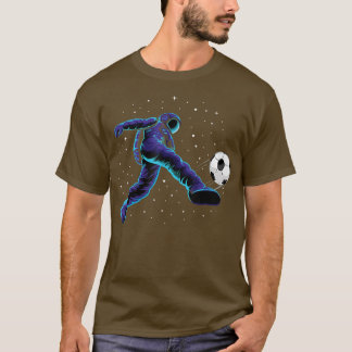Astronaut Voetbal schoppen in ruimte-T-shirt T-shirt