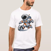 Astronaut Voetbal T-shirt (Voorkant)