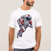 Astronaut Voetbal T-shirt (Voorkant)