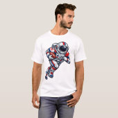 Astronaut Voetbal T-shirt (Voorkant volledig)