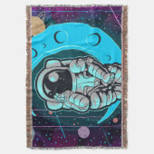 astronaut volledige kleur deken (Voorkant Verticaal)