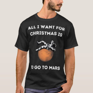 Astronaut voor Kerstmis T-shirt