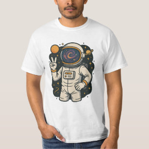 Astronaut Vredesteken Spaceman Galaxy Astro Lover T-shirt
