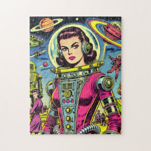 Astronaut vrouw  Sci-Fi Comics Legpuzzel