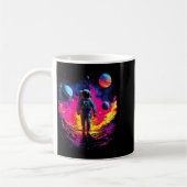 Astronaut Walking In Galaxy Outer Space Explorer S Koffiemok (Links)