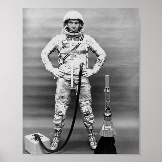Astronaut Walter Schirra van Sigma 7 (MA-8) Poster (Voorkant)