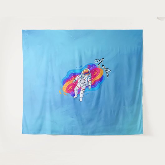 Astronaut Wandkleed (Voorkant (horizontaal))