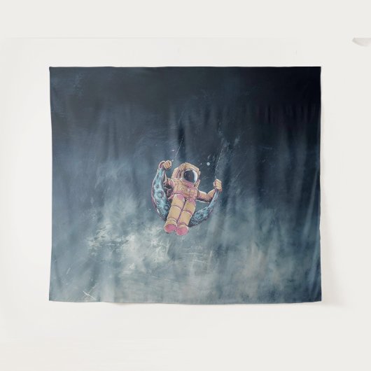 Astronaut Wandkleed (Voorkant (horizontaal))