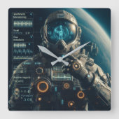 Astronaut wandklok (Voorkant)