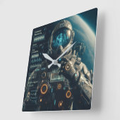 Astronaut wandklok (Hoek)