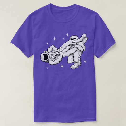 Astronaut Weltraum Jiu Jitsu Karate Kampfsport T-shirt (Design voorkant)