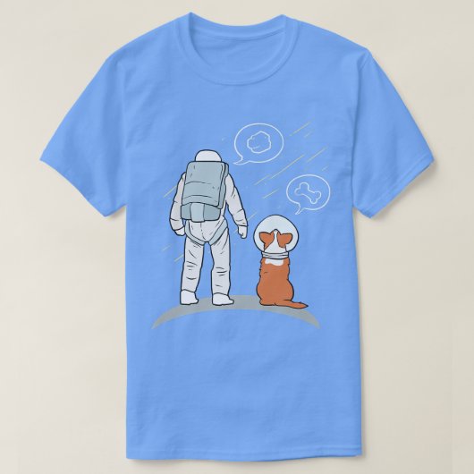 Astronaut With Dog T-shirt (Design voorkant)