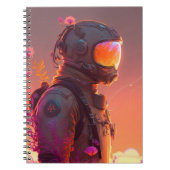 Astronaut World Discovery Schilderij Menselijk Uni Notitieboek (Voorkant)