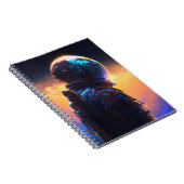 Astronaut World Discovery Schilderij Menselijk Uni Notitieboek (Rechterzijde)