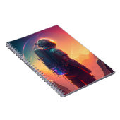 Astronaut World Discovery Schilderij Menselijk Uni Notitieboek (Rechterzijde)