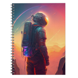 Astronaut World Discovery Schilderij Menselijk Uni Notitieboek