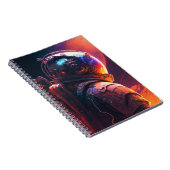 Astronaut World Discovery Schilderij Menselijk Uni Notitieboek (Rechterzijde)