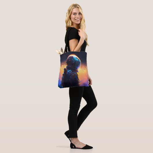 Astronaut World Discovery Schilderij Menselijk Uni Tote Bag (Op model)