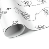 Astronaut Wrapping Paper Cadeaupapier (Rol Hoek)