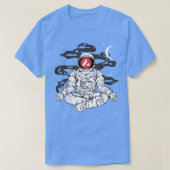 Astronaut Yoga Avalanche AVAX Coin To The Moon Cry T-shirt (Design voorkant)