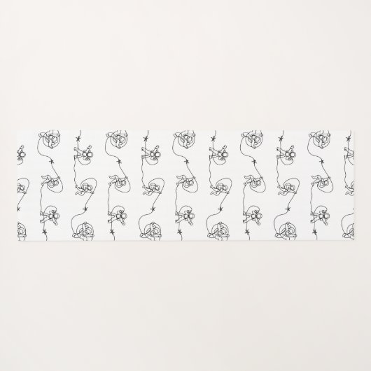 Astronaut Yoga Mat (Achterkant (horizontaal))